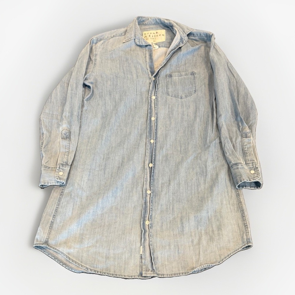 Frank & Eileen Mary Famous Denim Dress in Classic Blue; XS